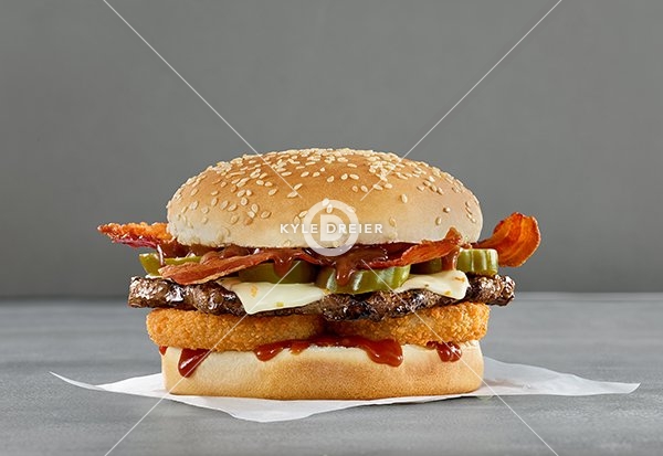 Triple Spicy Western Bacon Cheeseburger