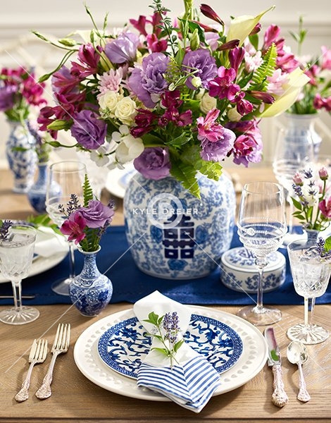 Blue Table Set