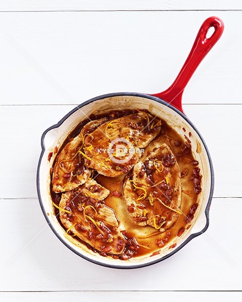 Glazed Turkey in Skillet