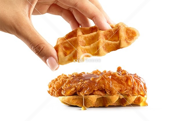 Chicken and Waffle Sandwich