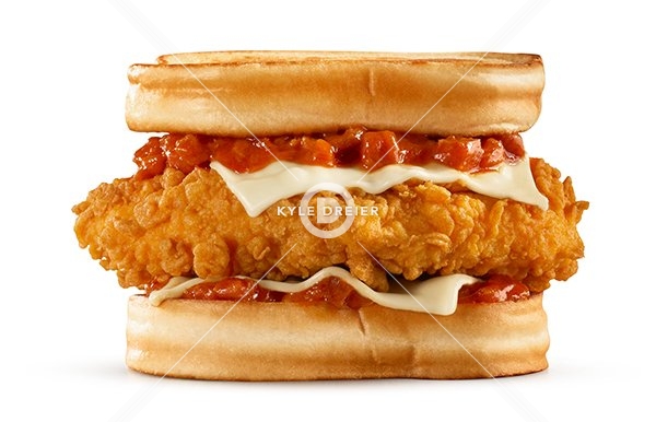 Pepperoni Fried Chicken Sandwich
