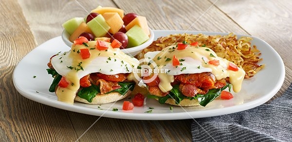 Bacon Spinach Benedict
