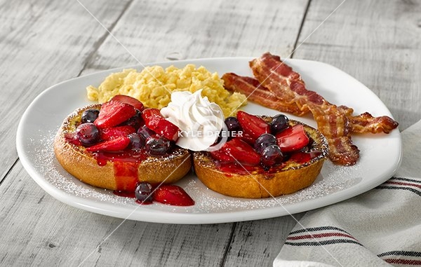 Berry Cinnamon Roll French Toast