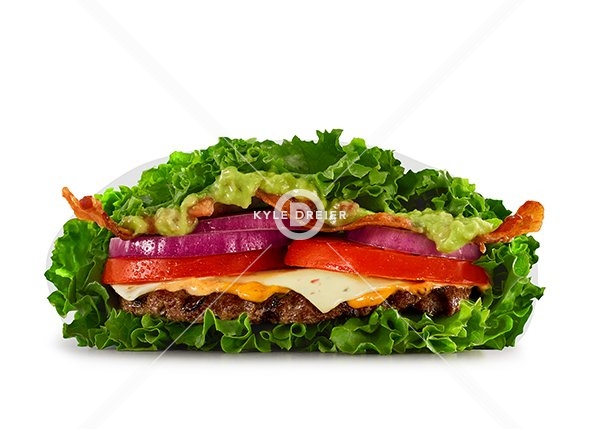 Guacamole Bacon Angus Thickburger Lettuce wrap