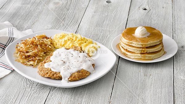 Country Fried Steak and Eggs