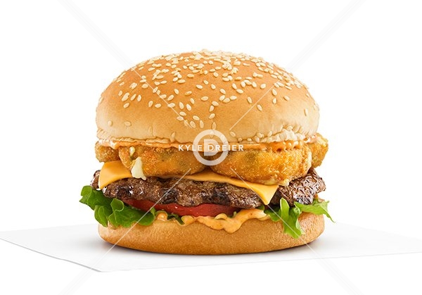 Hatch Chile Queso Bites Burger