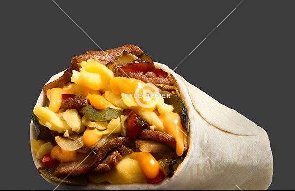 Philly Cheesesteak Breakfast Burrito