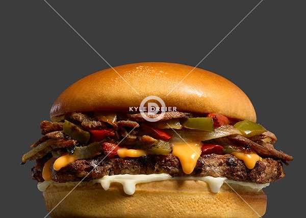Philly Cheesesteak Burger