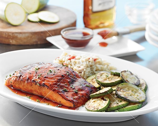 Bourbon Glazed Salmon