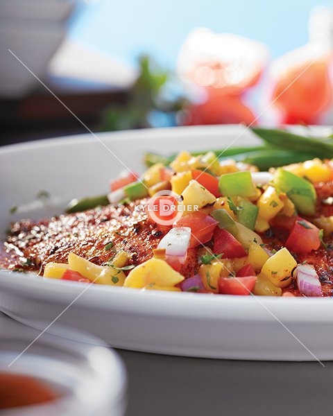 Fresh Salsa on Tilapia