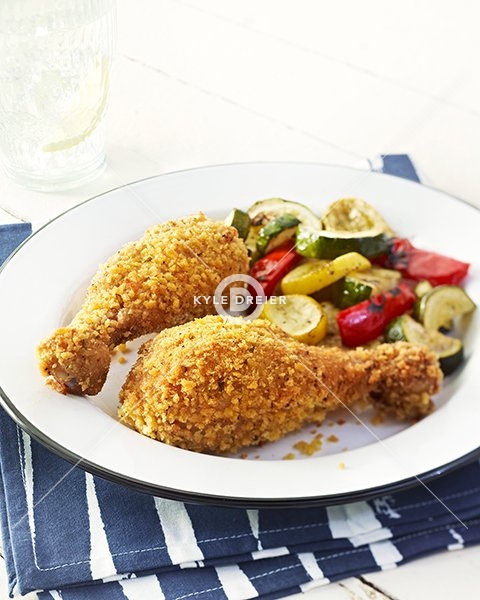 Roasted Chicken and Grilled Veggies