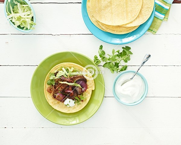 Mushroom Onion Tacos