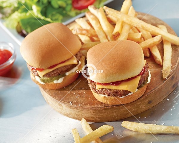 Mini Burgers and Fries