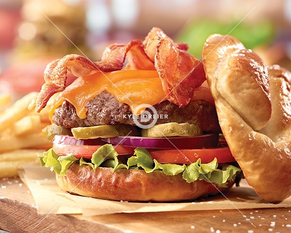 Bacon Pretzel Burger