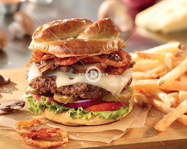 Portabello Pretzel Burger