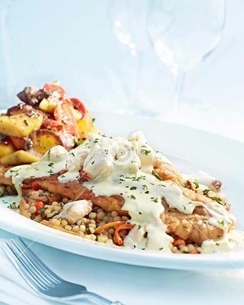 Paneed Sole with Crab