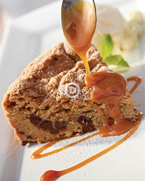 Blondie with Caramel Drizzle