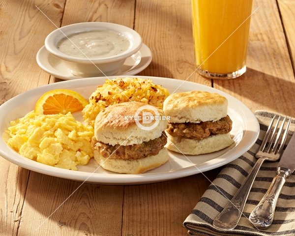 Sausage Biscuit Breakfast