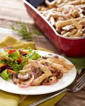 Pasta Bake and Salad