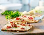 Six Cheese Flatbread Serving