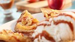 Apple Flatbread with Ice Cream