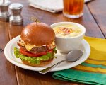 Burger with Soup
