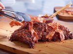 Bacon Ribs With Tongs