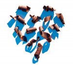 Chocolate Heart Curls
