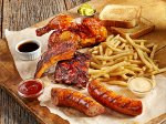 Chicken Ribs and Sausage Combo