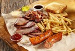 Pulled Pork Brisket and Sausage Combo