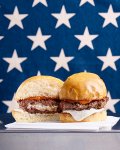 Red White and Bleu Burger