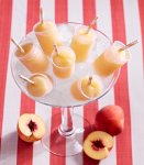 Frozen Peach Bellini Push-up Pops