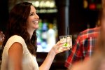 Laughing at Bar