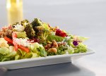 Salad and White Sangria