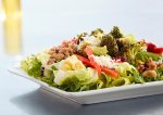 Salad and White Sangria