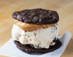 Chocolate Peanut Butter Ice Cream Sandwich