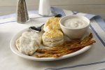 Biscuits and Gravy with Bacon