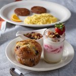 Muffin and Parfait Breakfast