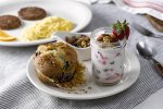 Muffin and Parfait Breakfast