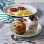 Muffin and Parfait Breakfast