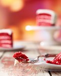 Fork with Red Velvet Cake