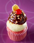 Banana Split Cupcake