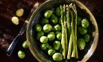 Asparagus in Ceramic Bowl