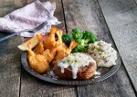 Asiago Sirloin and Crispy Shrimp