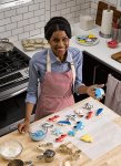 Woman Baking Cookies