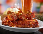 Bacon-Wrapped Shrimp and Ribs