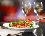 Glazed Salmon with Fork