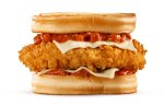 Pepperoni Fried Chicken Sandwich