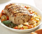 Roast with Orange Napkin