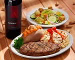 Ribeye & Lobster with Wine